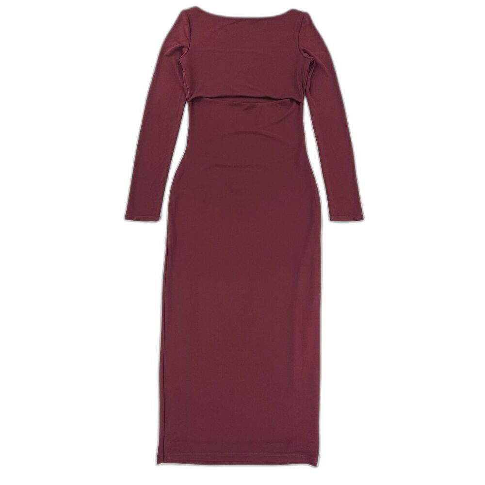 NEW Not Yours To Keep Amori Midi Dress Huckleberry Modern Clean Girl Minimal XS
